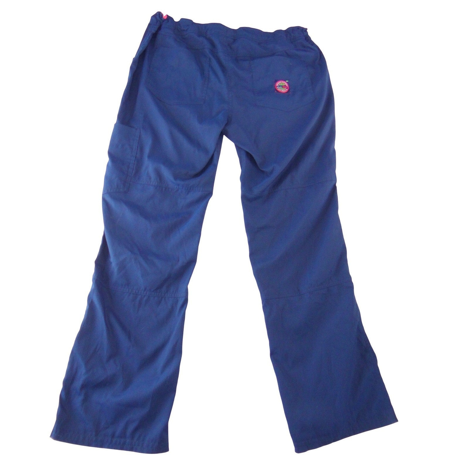 Koi Lite Peace Navy Blue Slim Fit Scrub Pants Womens Medium 721 Drawstring Cargo