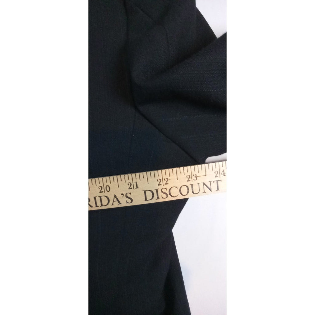 Harve Benard Black Suit Jacket Blazer Two Button Classic Fit Formal Business