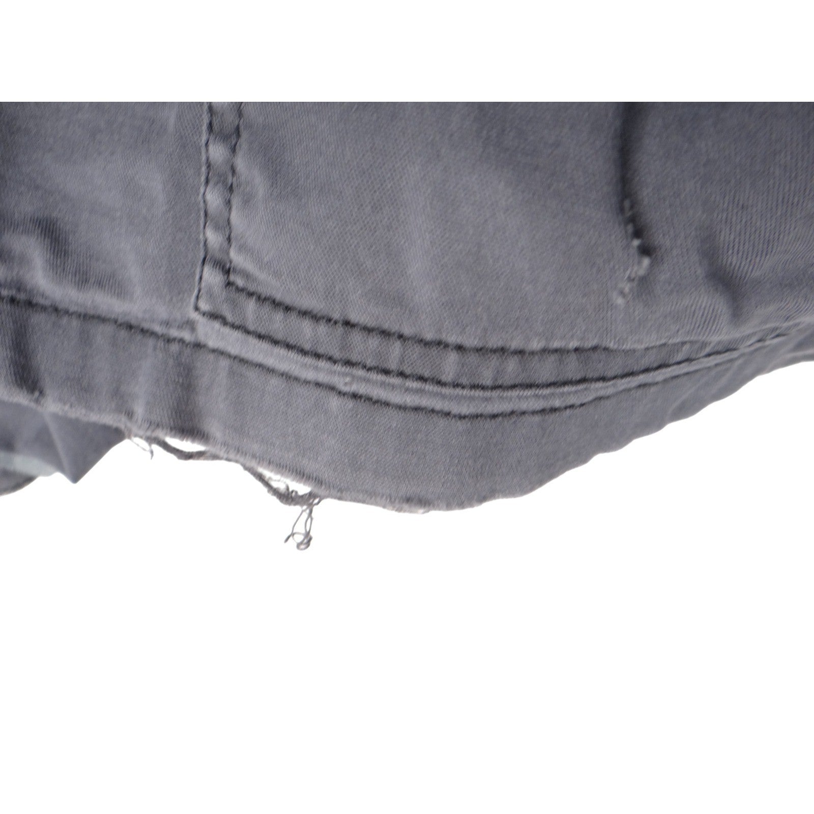 Express Gray Utility Jacket Women's Size L Patches Military Style