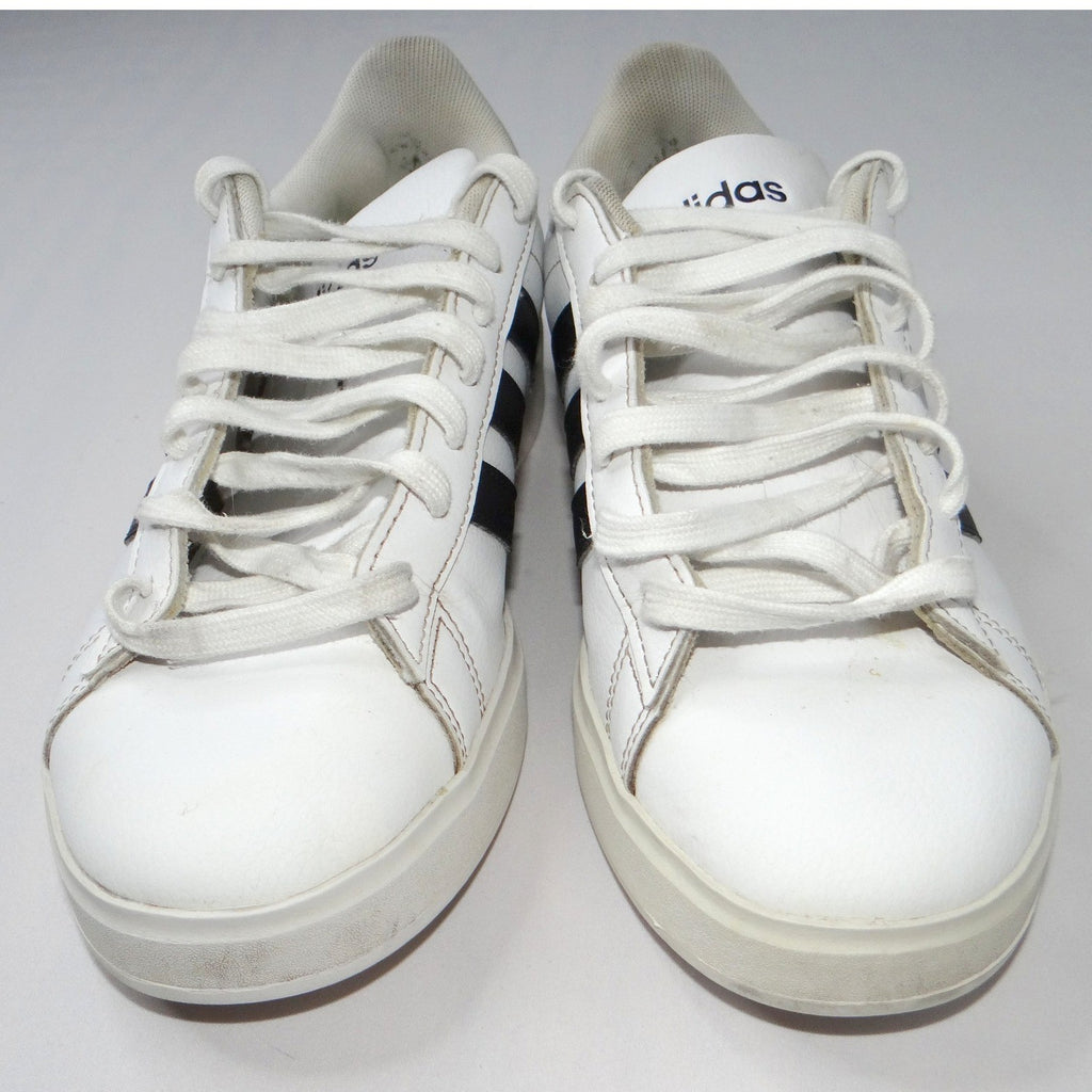 Adidas Grand Court 2.0 Shoes White Black Stripes Low Top Sneakers Mens Size 7