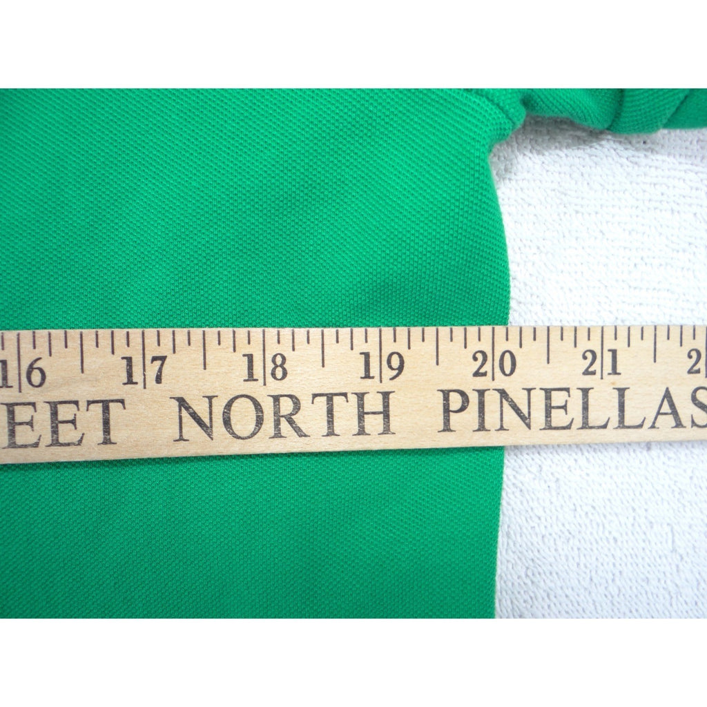 US Polo Assn Mens Green Short Sleeve Pique Cotton Polo Shirt Size M