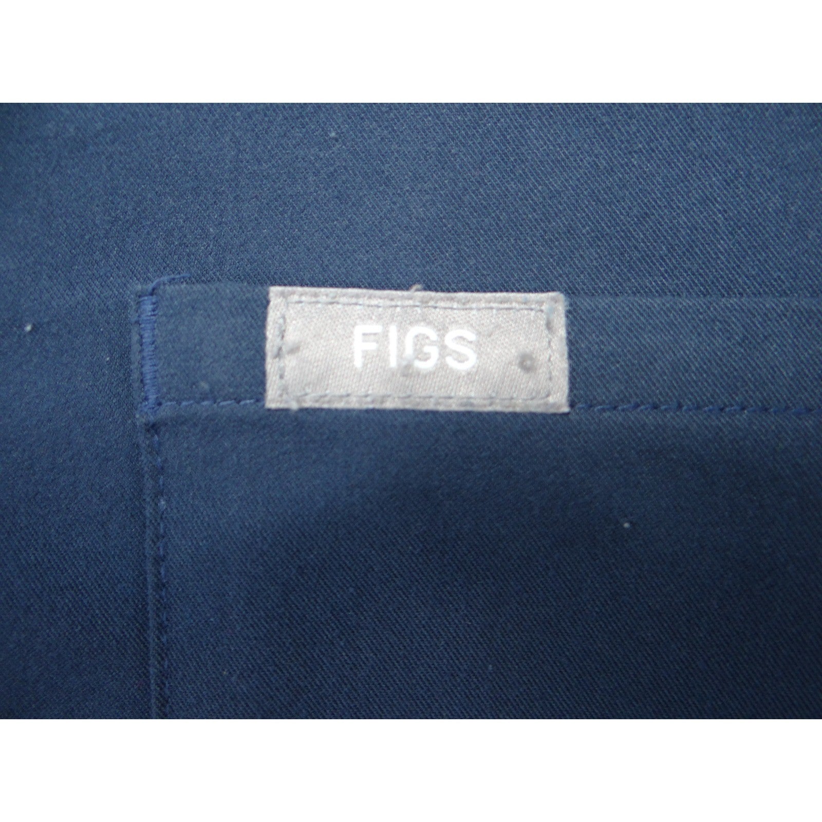 FIGS Technical Collection Navy Blue V-Neck Scrub Top Womens XS Chest Pocket