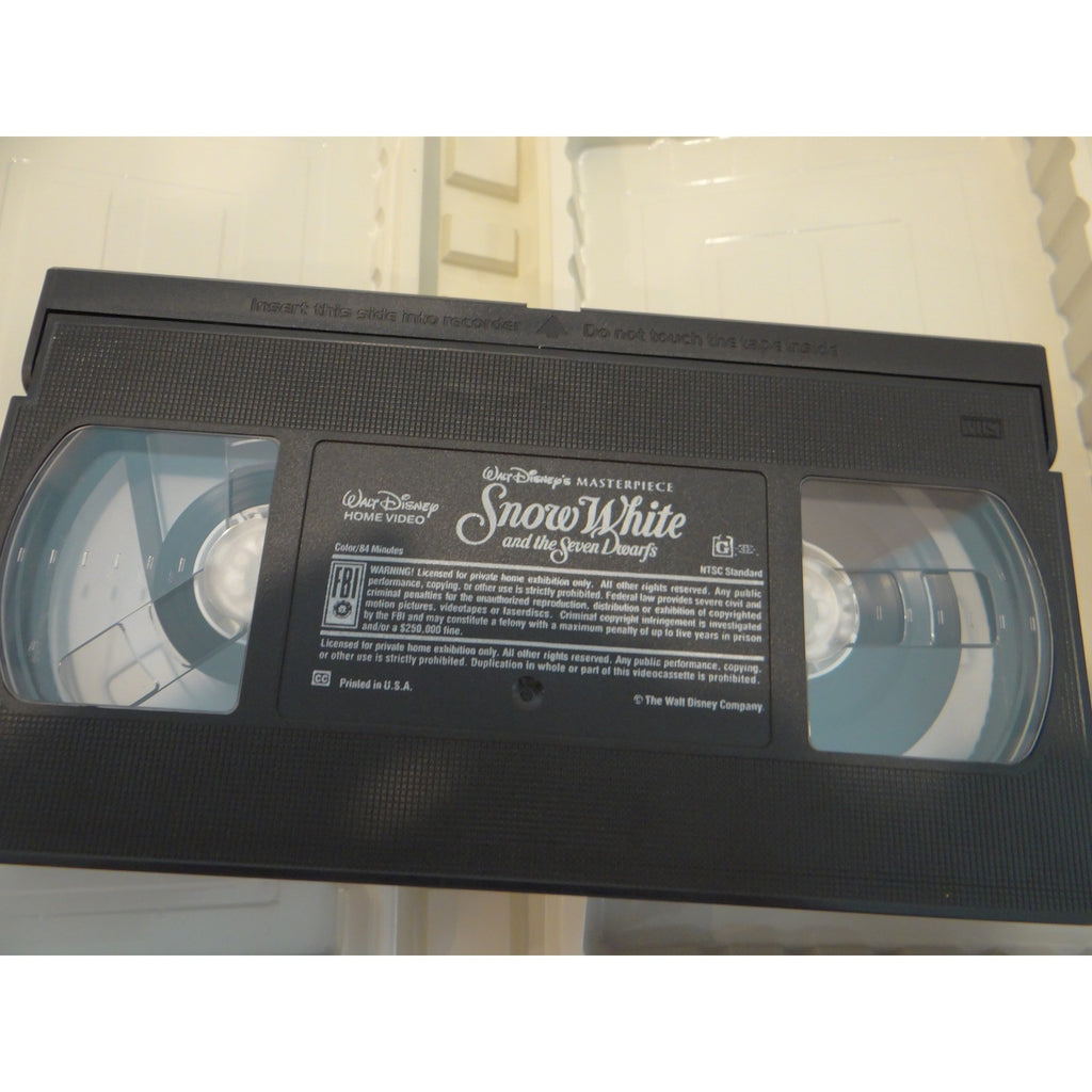 Disney Snow White and the Seven Dwarfs VHS 1994 Masterpiece Collection