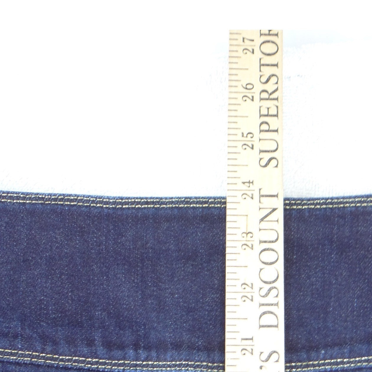 Lauren Ralph Lauren Denim Pencil Skirt Dark Wash Indigo Knee Length Womens 8