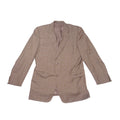 Canali Mens Brown Windowpane Wool Blazer Sport Coat Made in Italy 42R 43R