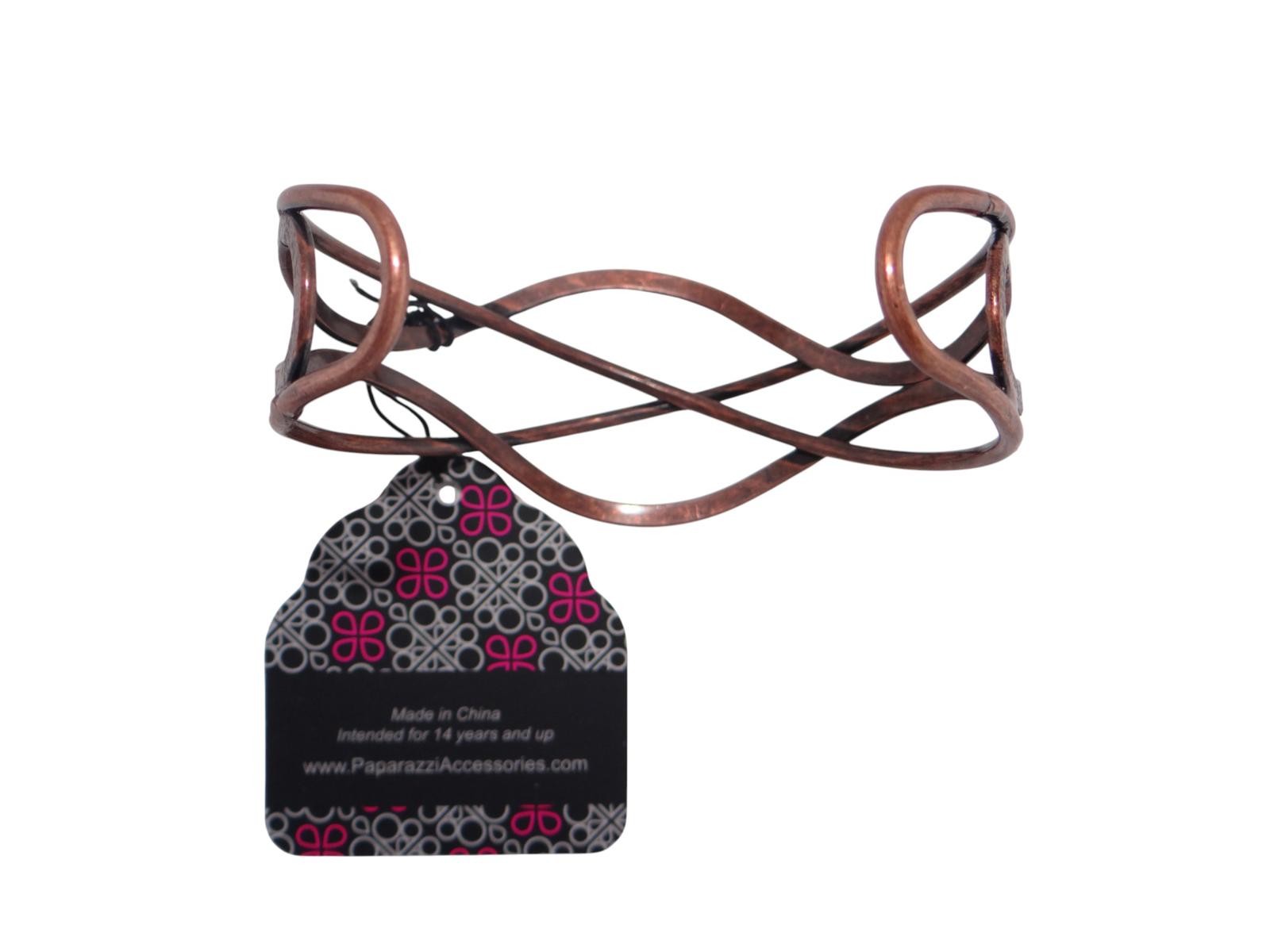 Elegant Copper Wire Cuff Bracelet - Paparazzi Accessories
