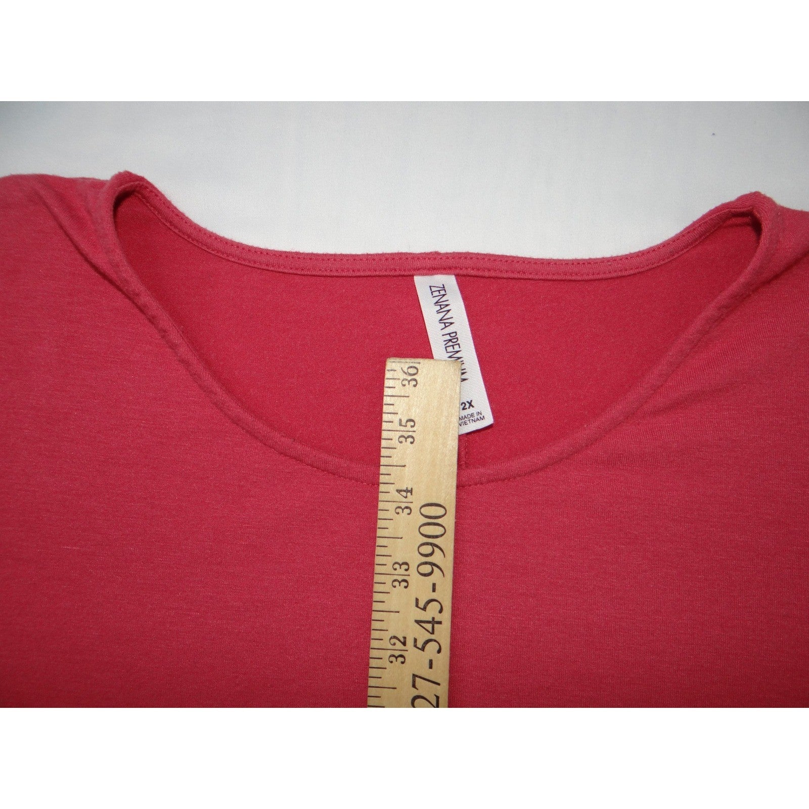 Lot of 3 Plus Size Red Pink Coral Tunics 2X XXL - Three Tunics Tops Bundle