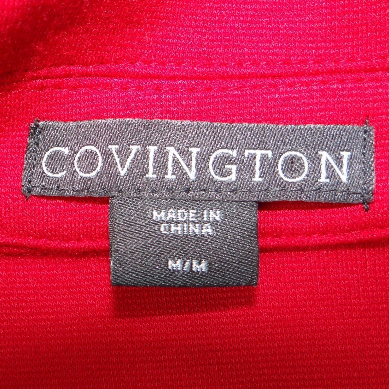 Covington Womens Red Single Button Blazer Jacket Size Medium Professional Office