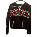 Rue21 Cropped Hooded Windbreaker Jacket with Roses