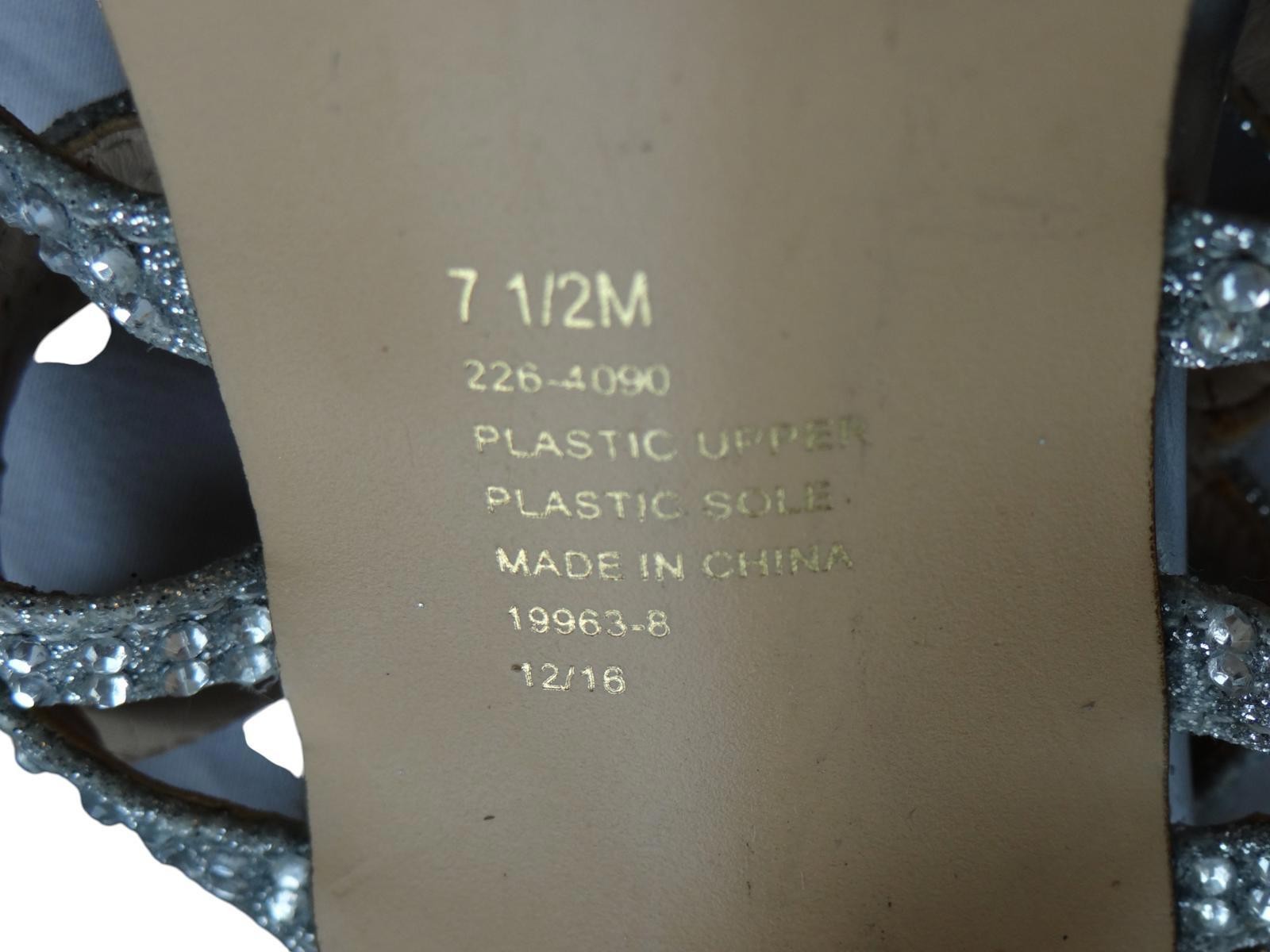 I. Miller Women's Silver Rhinestone Strappy Sandals