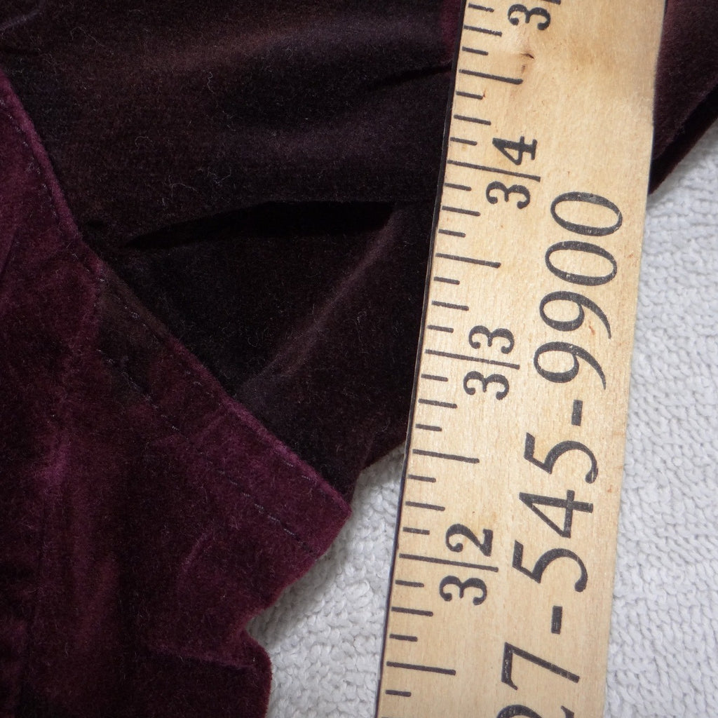 INC International Concepts Burgundy Camo Corduroy Cargo Pants Womens 8