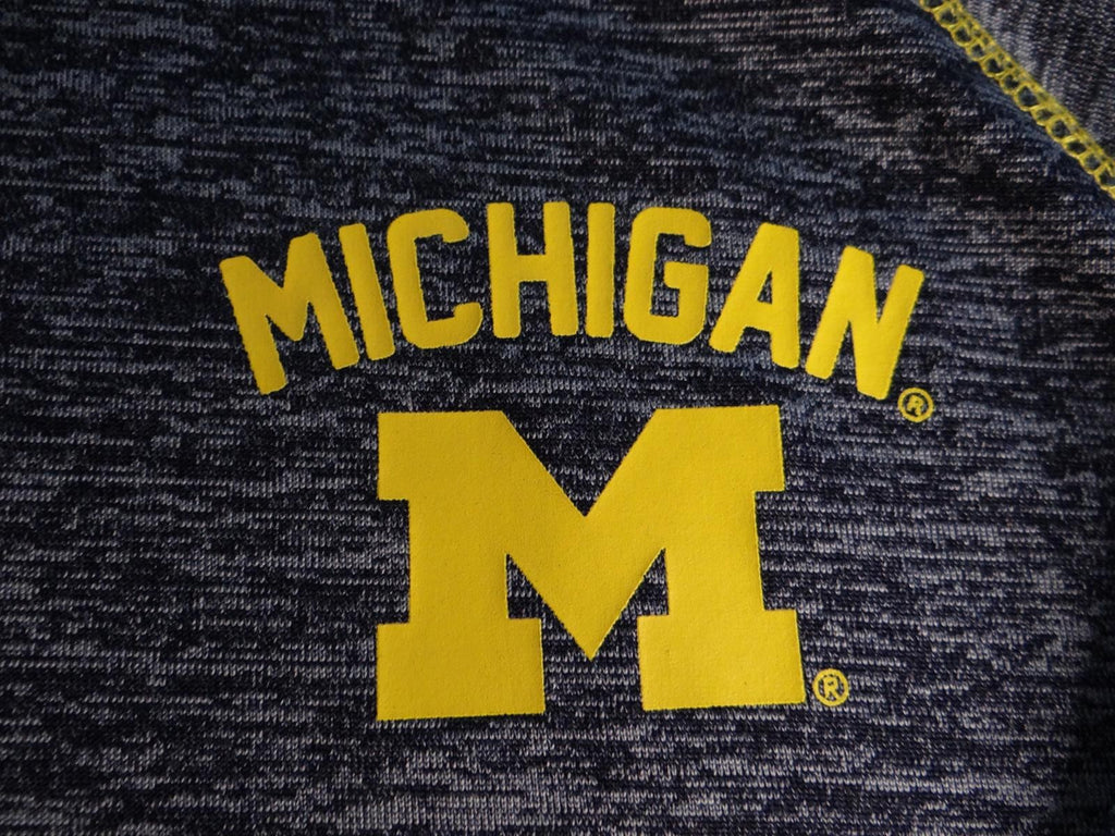 Colosseum Michigan Half-Zip Pullover - Navy & Yellow