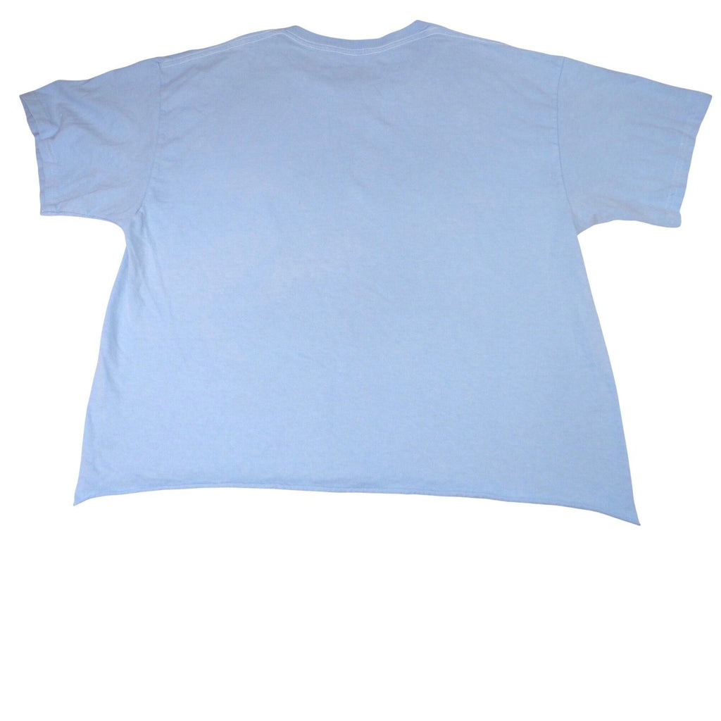 Isaac Morris American Speedway Graphic Tee Mens Large Blue Cotton Car Race Tee