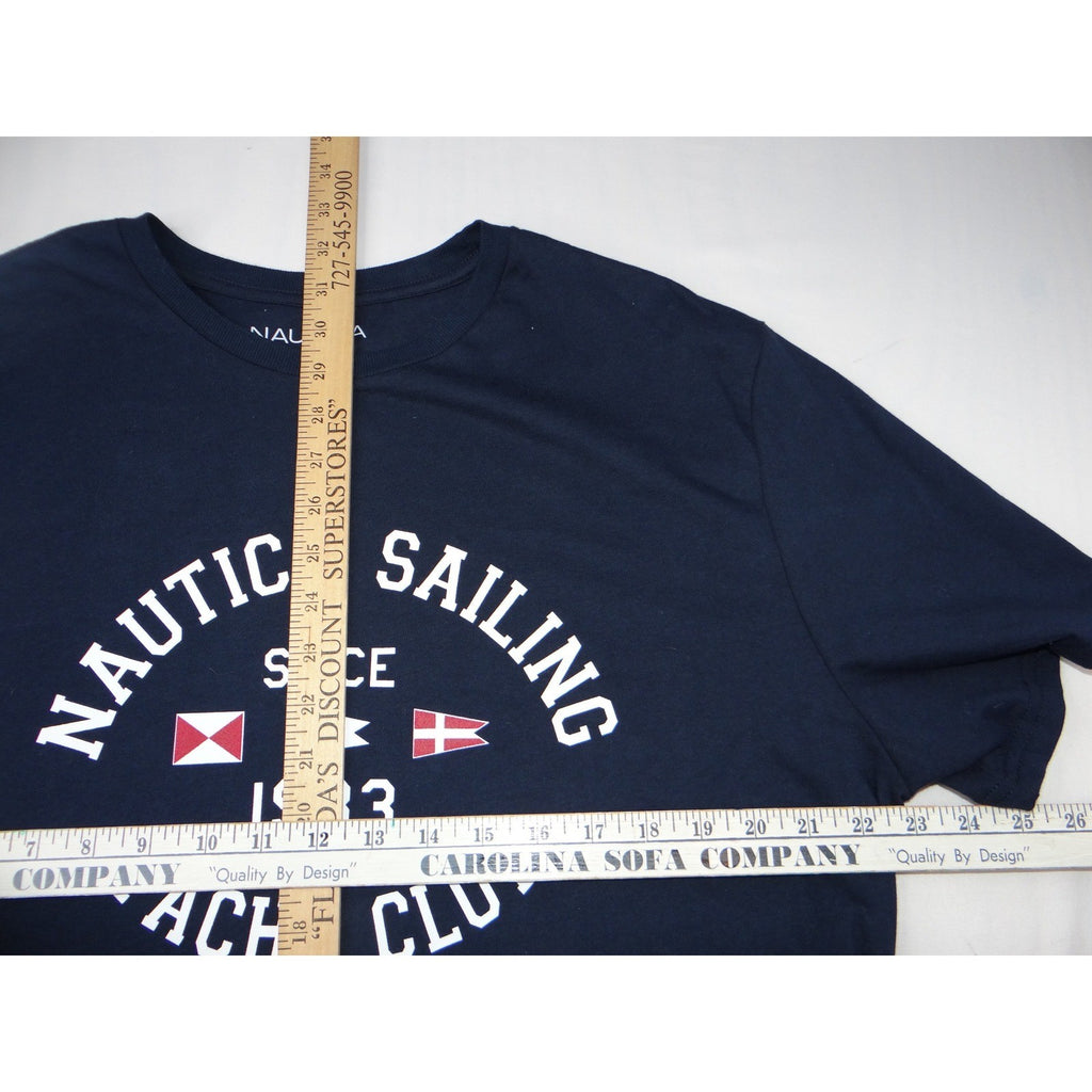 Nautica Men's Navy Blue Sailing Yacht Club T Shirt Size XL
