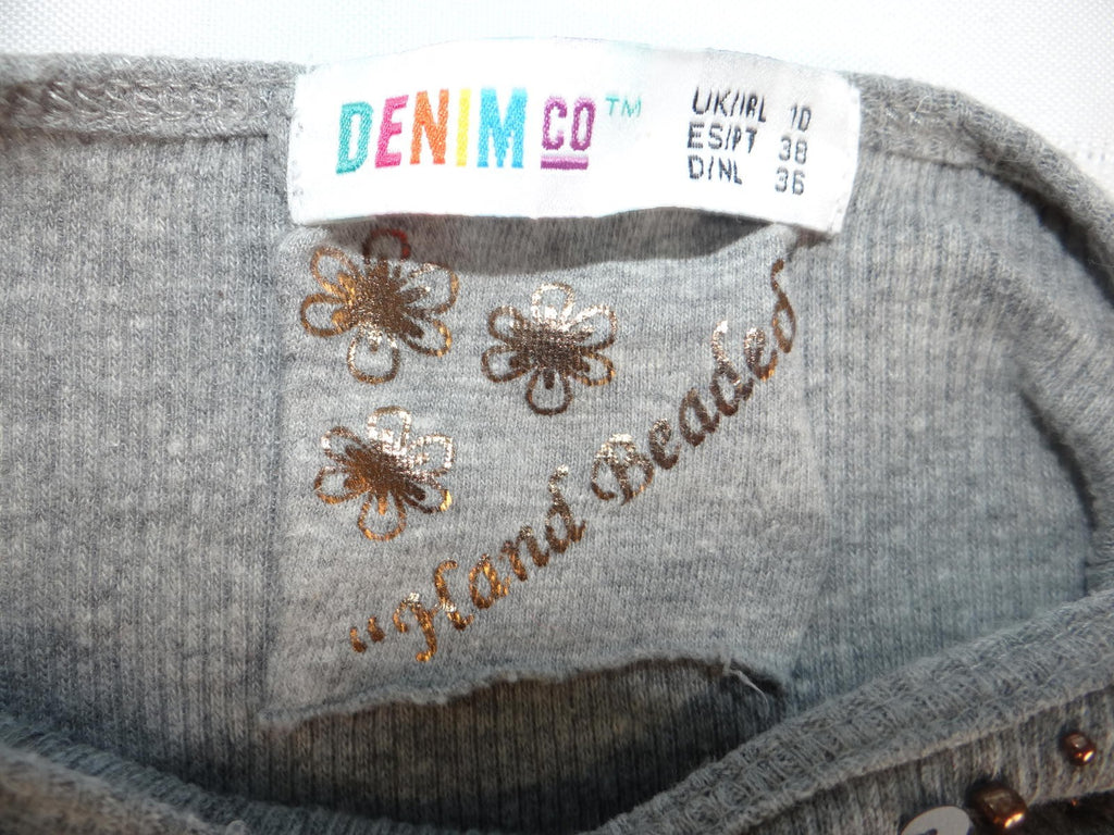 Vintage Denim & Co. Grey Embellished Tank Top