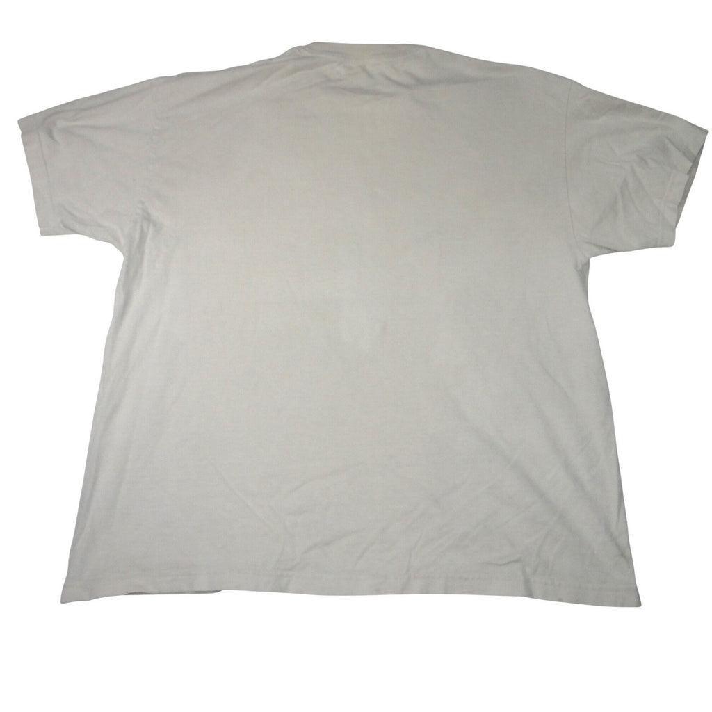 Half Evil 333 Mens Graphic T-Shirt Cream Off-White Devils Rabbits Streetwear XL