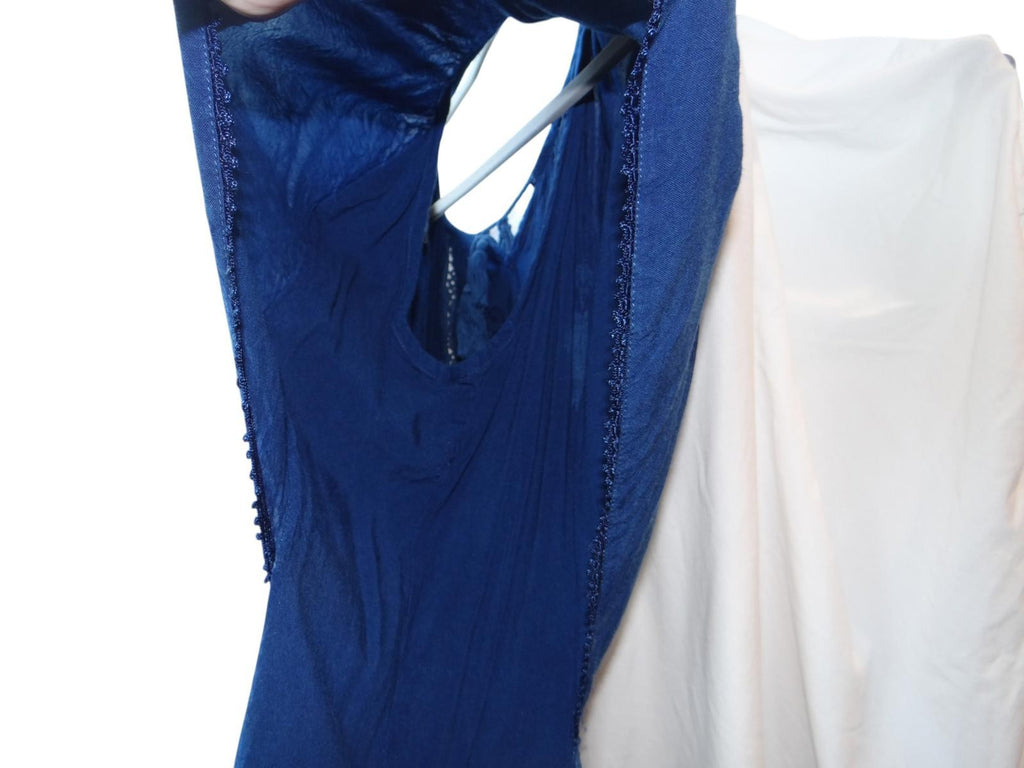 Studio West Women's Embroidered Top - Stylish Blue Rayon Blouse