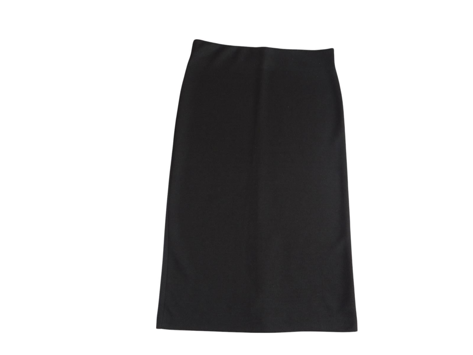 Classic Black Midi Skirt
