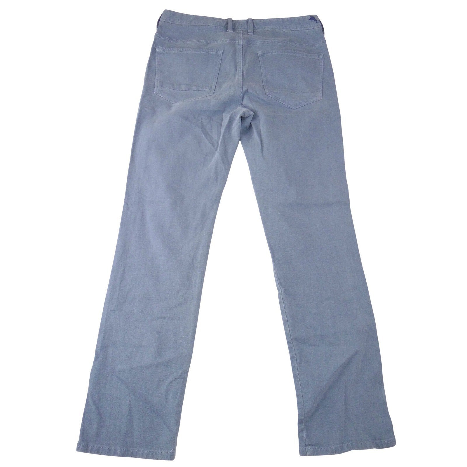 Tommy Bahama Boracay Straight Leg Pants Dusty Blue Mens 33x32 Stretch Cotton