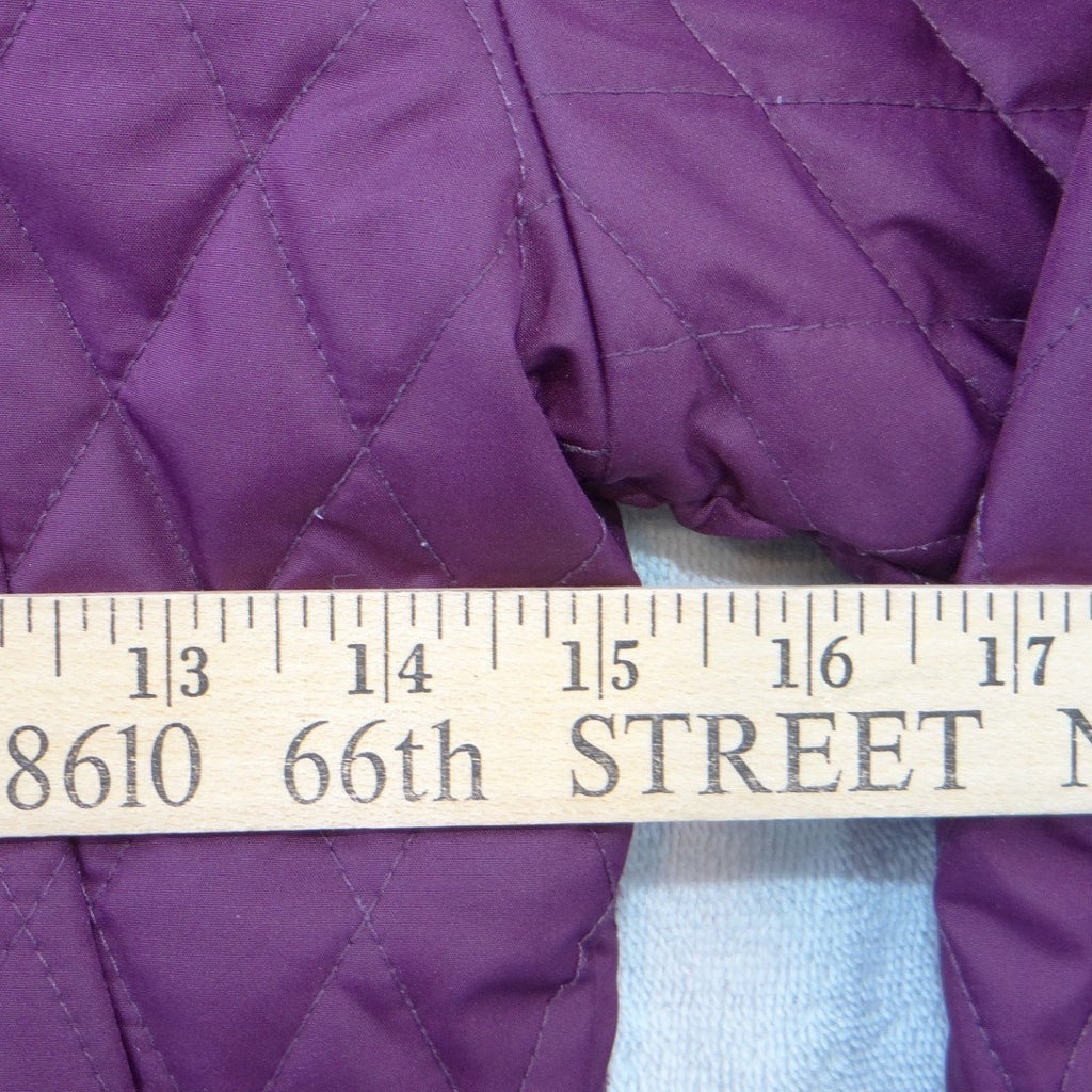 Columbia Girls Bella Cascade Hooded Quilted Puffer Jacket Purple M