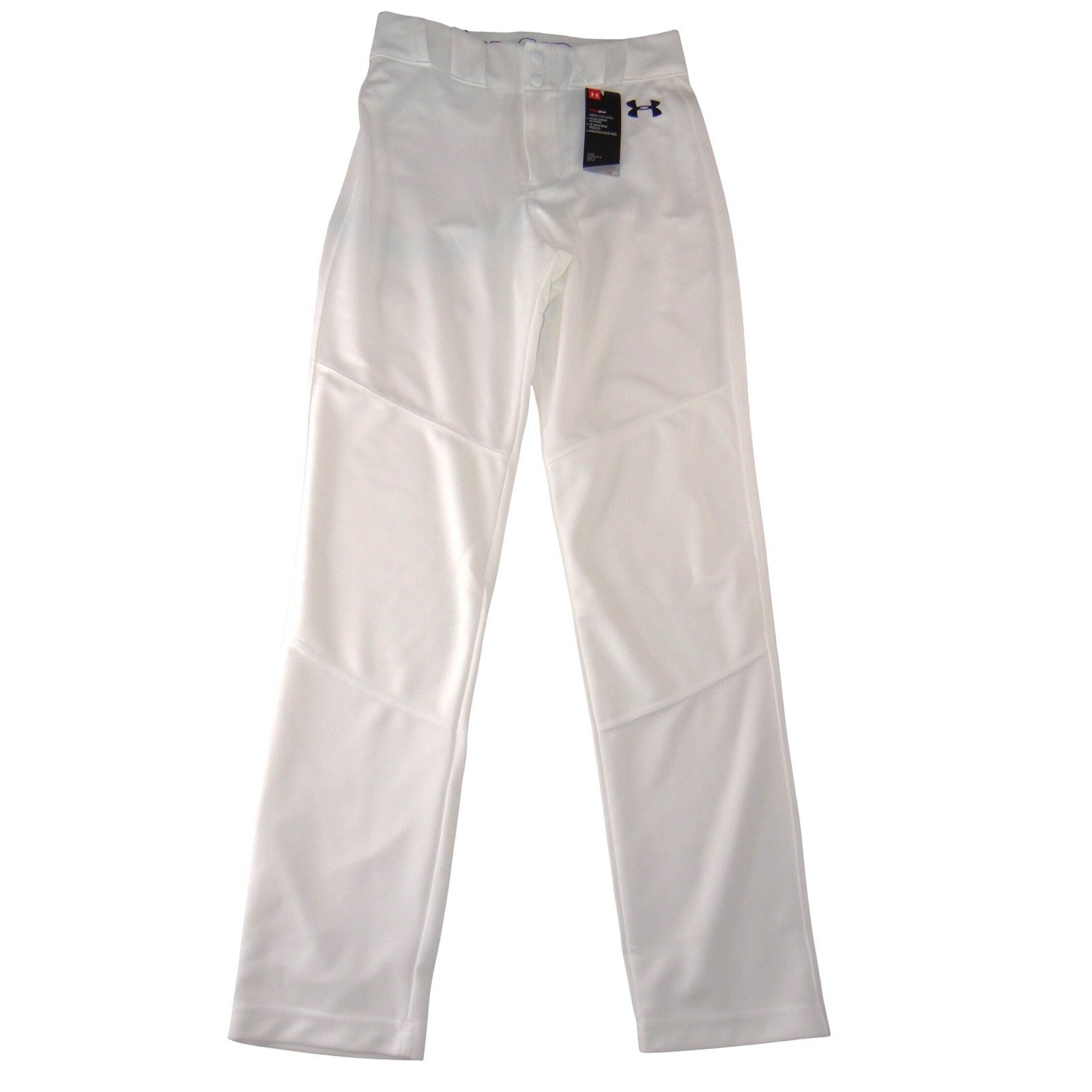 NWT-Under Armour HeatGear Mens Baseball Pants White Loose Fit Small