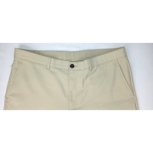 Alfani Mens Tan Flat Front Chino Pants Size 36W 30L Cotton Blend