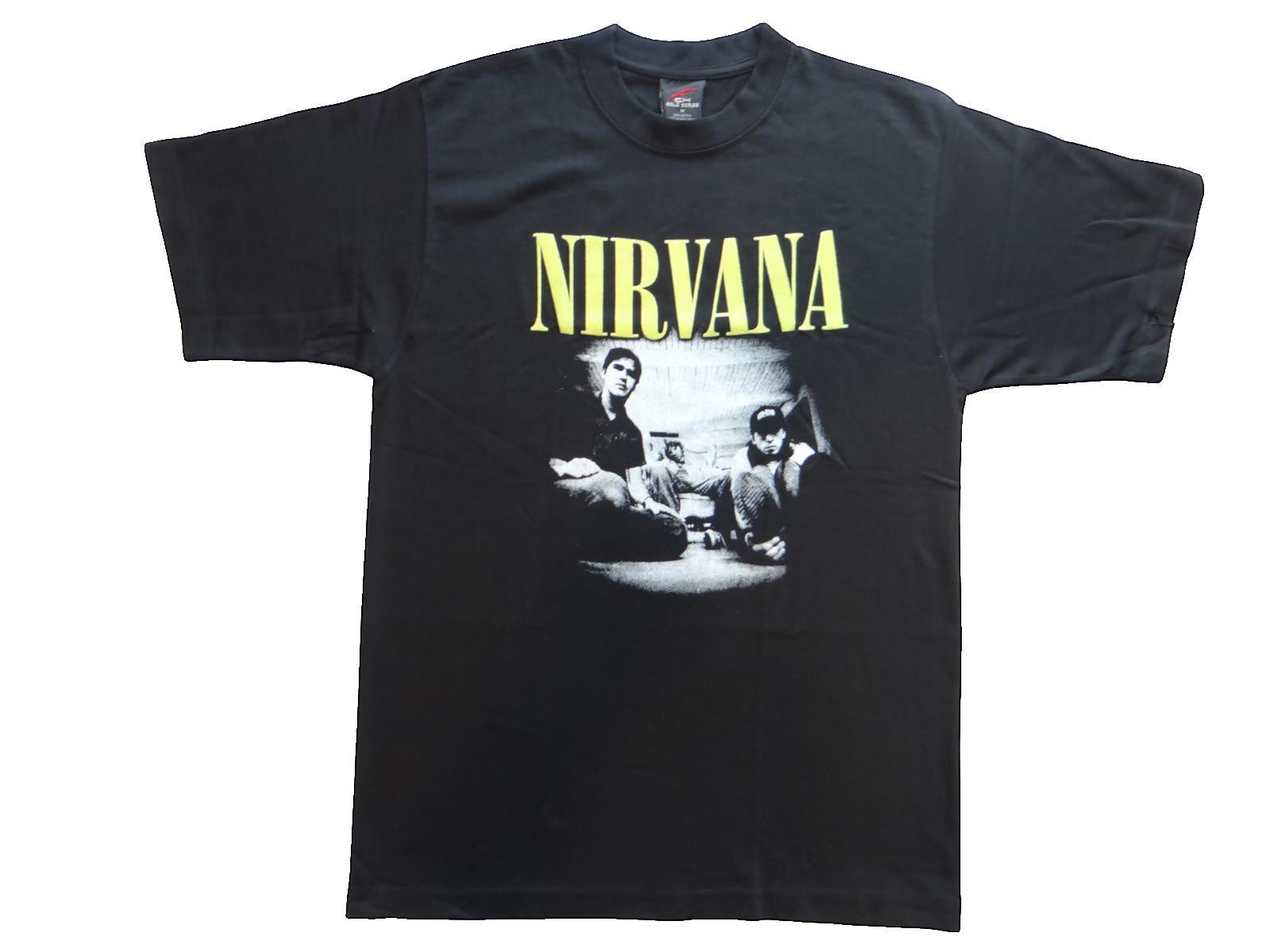 Medium #1 Nirvana Distressed Black Graphic Band T-Shirt