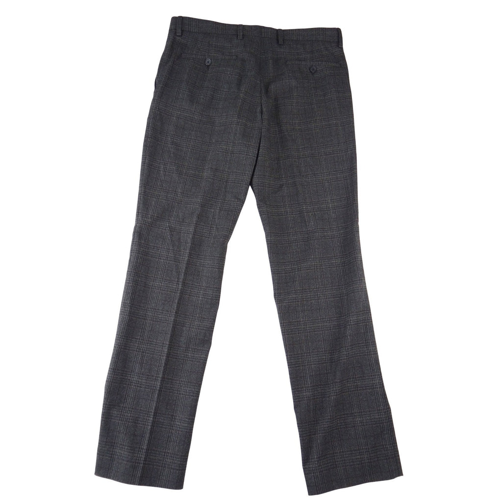 Murano Alex Fit Mens 32x30 Charcoal Gray Glen Plaid Check Dress Pants Trousers