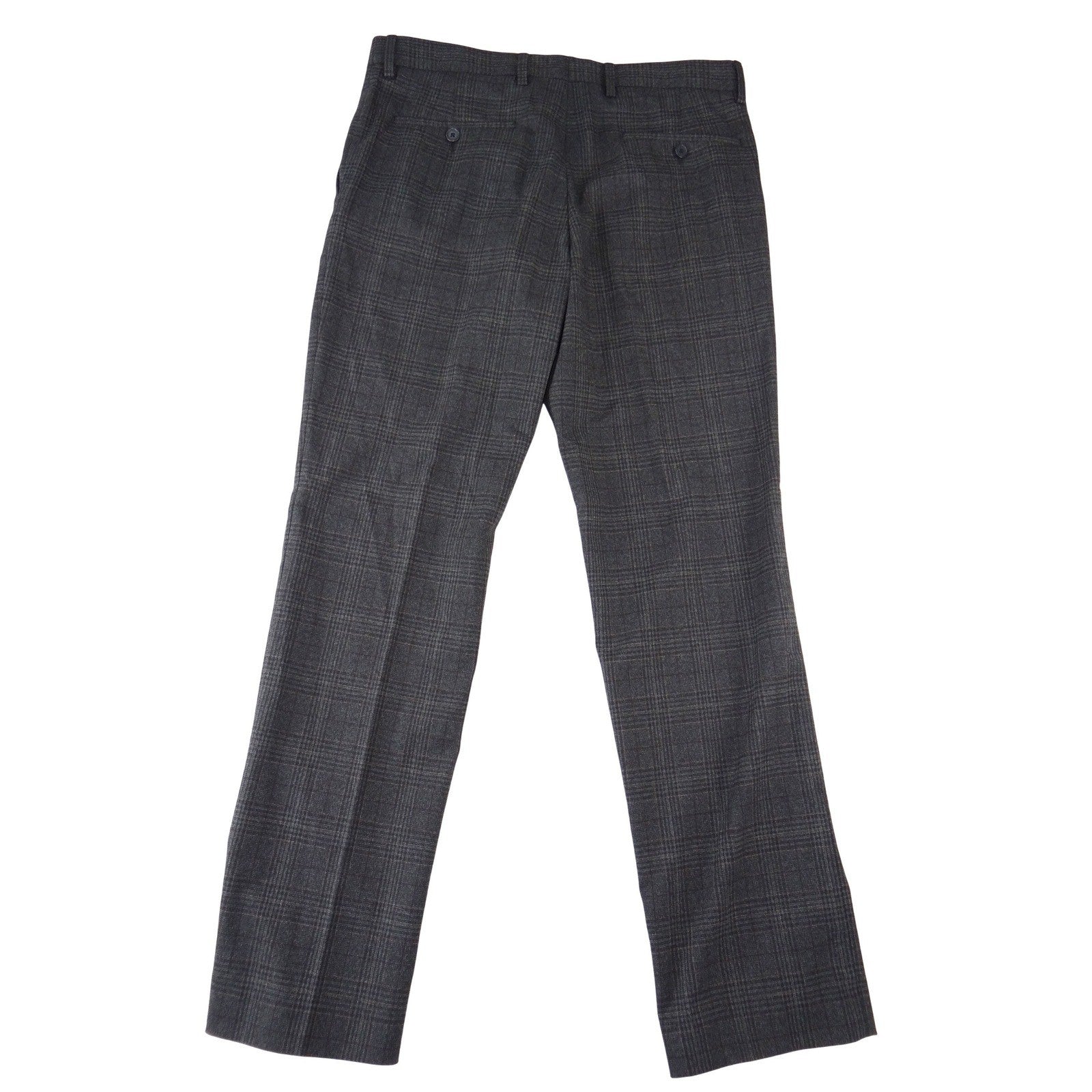 Murano Alex Fit Mens 32x30 Charcoal Gray Glen Plaid Check Dress Pants Trousers