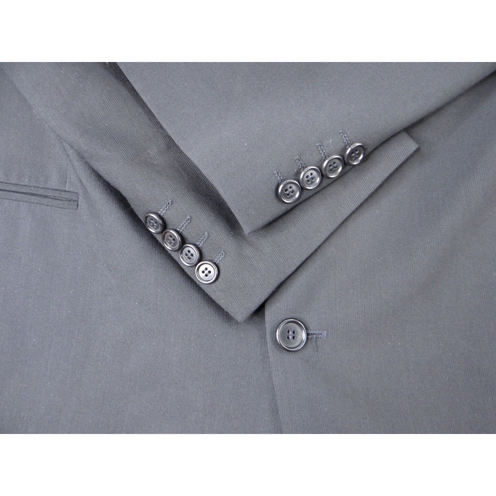 Hugo Boss Barneys New York Mens Charcoal Gray Wool Blend Blazer Jacket