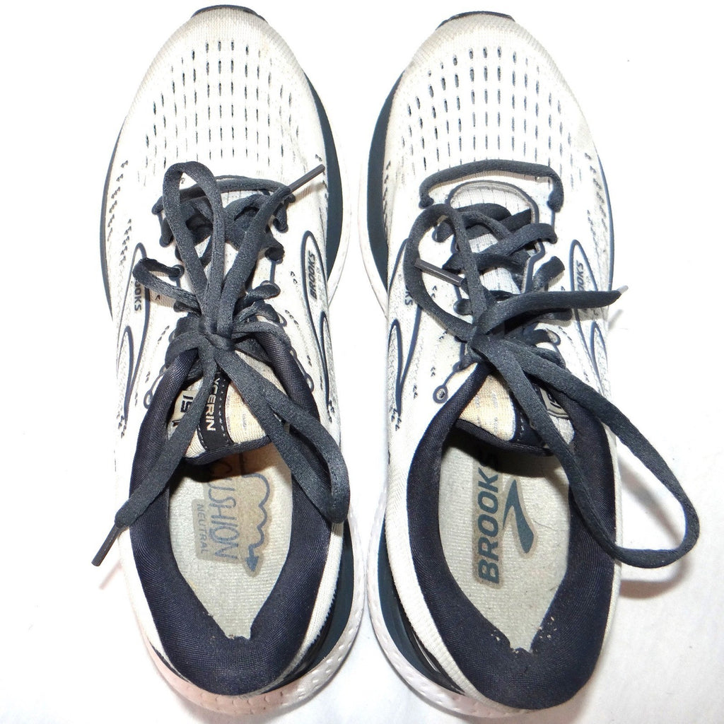 Brooks Ghost 14 Womens Running Shoes Grey Blue Size 9.5 Narrow 2A Sneakers
