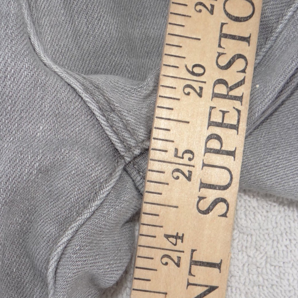 Lucky Brand Brooke Capri Grey Distressed Skinny Jeans Size 6 28 Light Wash