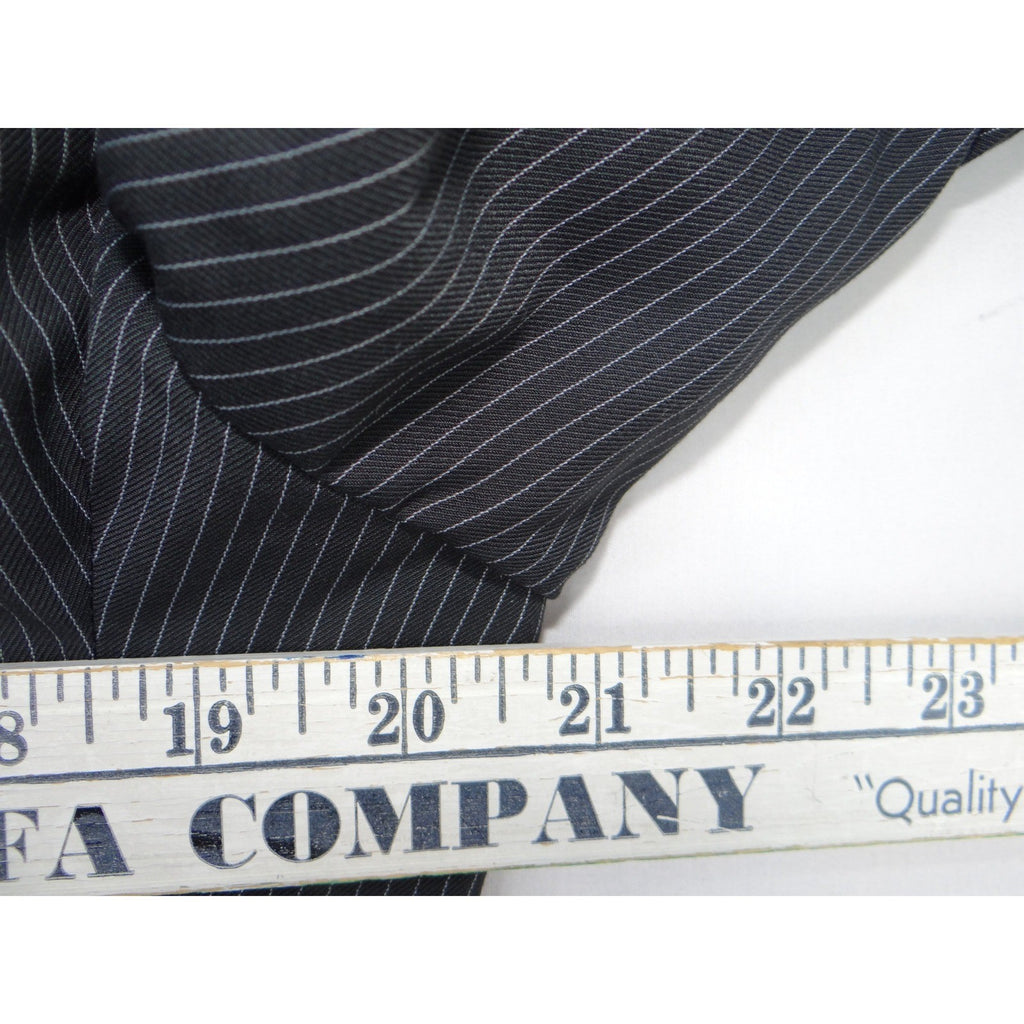 Insignia Collezione Men High Twist Microtech Super Deluxe Pinstripe Blazer Sz L