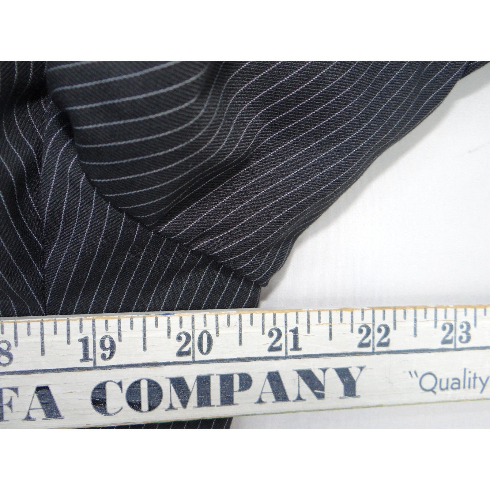Insignia Collezione Men High Twist Microtech Super Deluxe Pinstripe Blazer Sz L