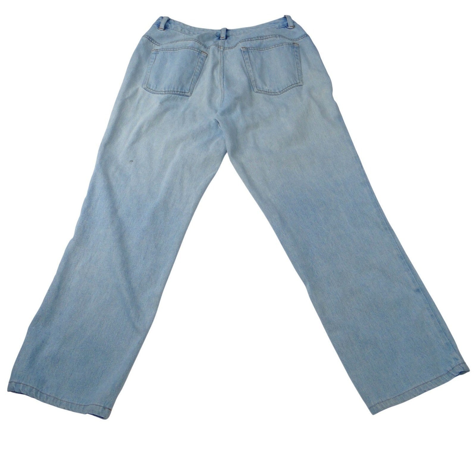 Jeanology Newport News Womens Jeans Star Mesh Cutouts Embellished Denim Sz 16