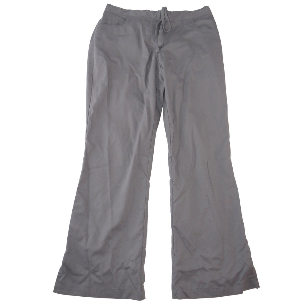 Greys Anatomy by Barco Womens Scrub Pants Grey Flare Leg Drawstring SP 2412