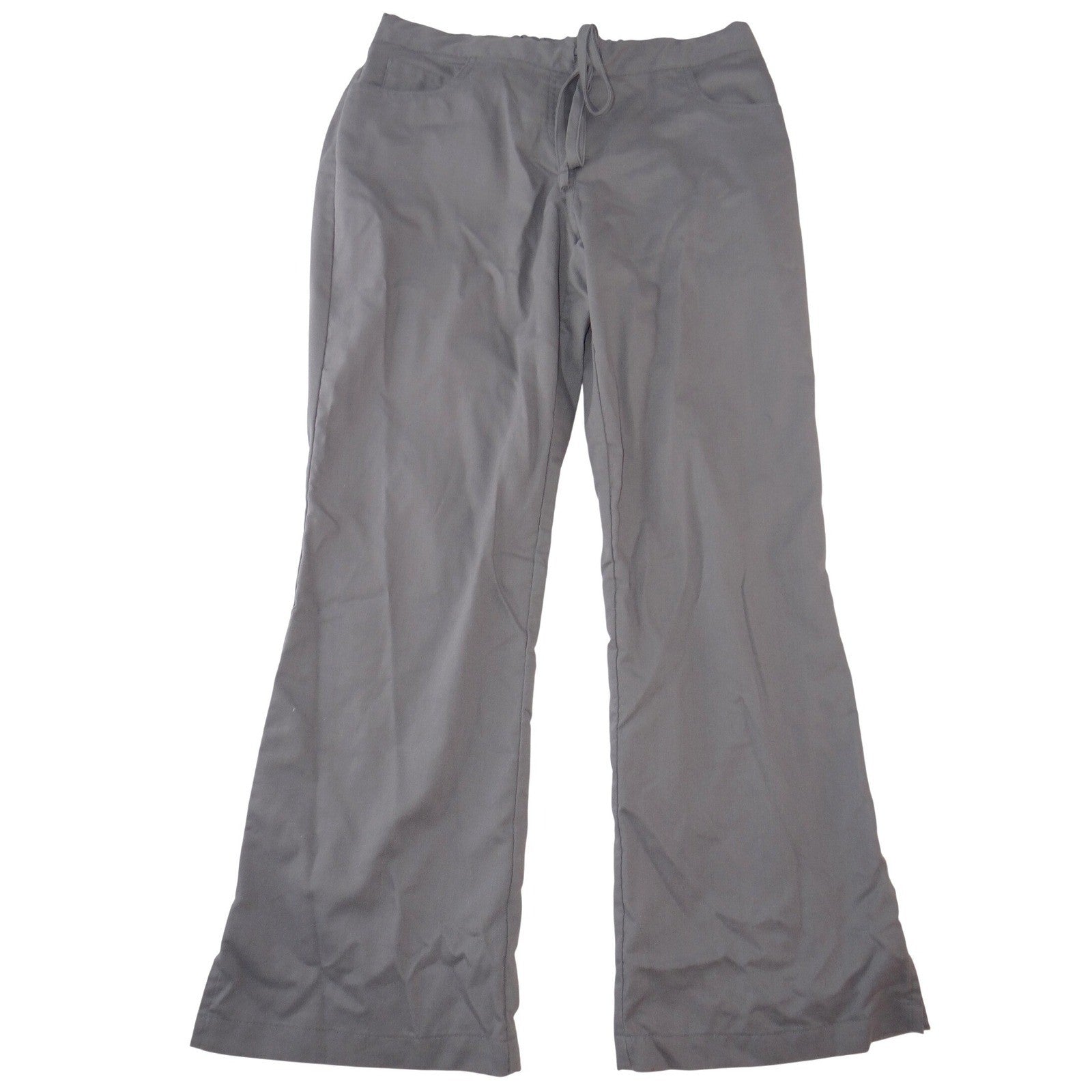 Greys Anatomy by Barco Womens Scrub Pants Grey Flare Leg Drawstring SP 2412