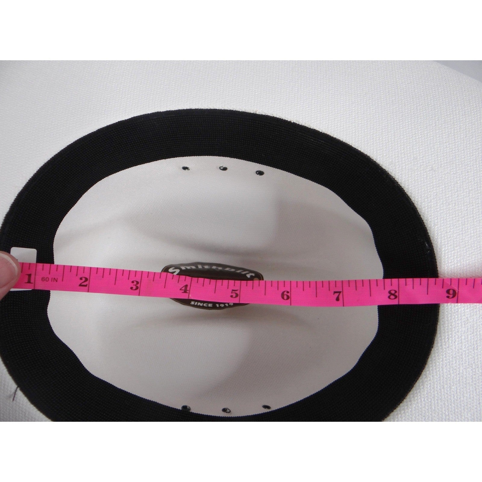 Smithbilt White Straw Cowboy Hat Cattleman Crease Wide Brim Western Hat 2182