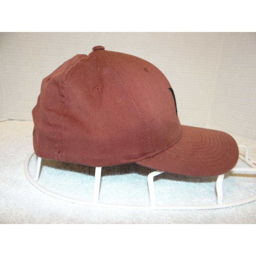 Hurley Flexfit Baseball Cap Hat Burgundy Maroon Embroidered Logo Mens S-M