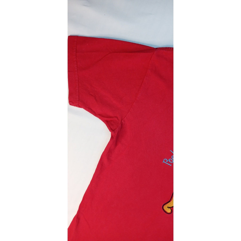 Pooh Felt a Laugh Coming On Red Graphic T Shirt Size S