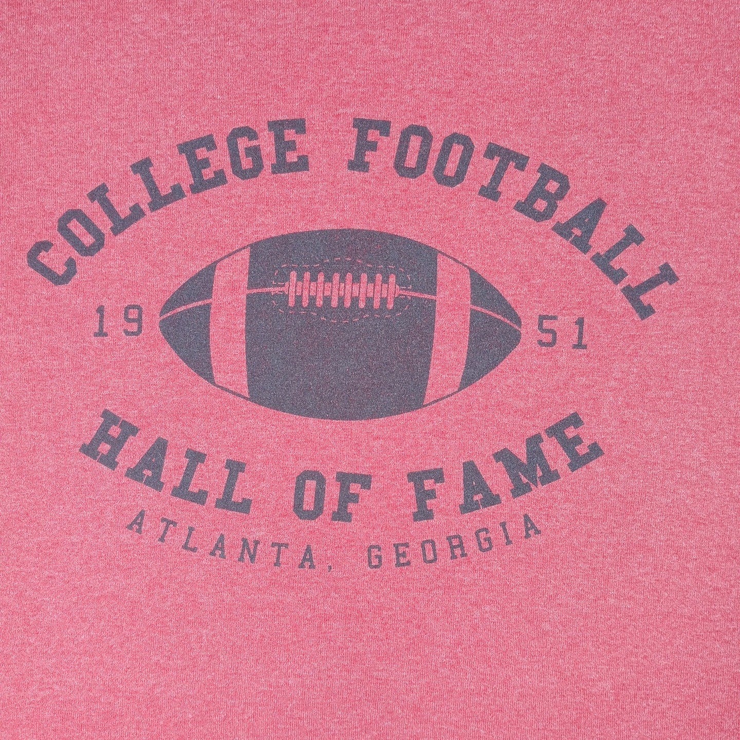 College Football Hall of Fame Atlanta Georgia TShirt Mens Medium Red