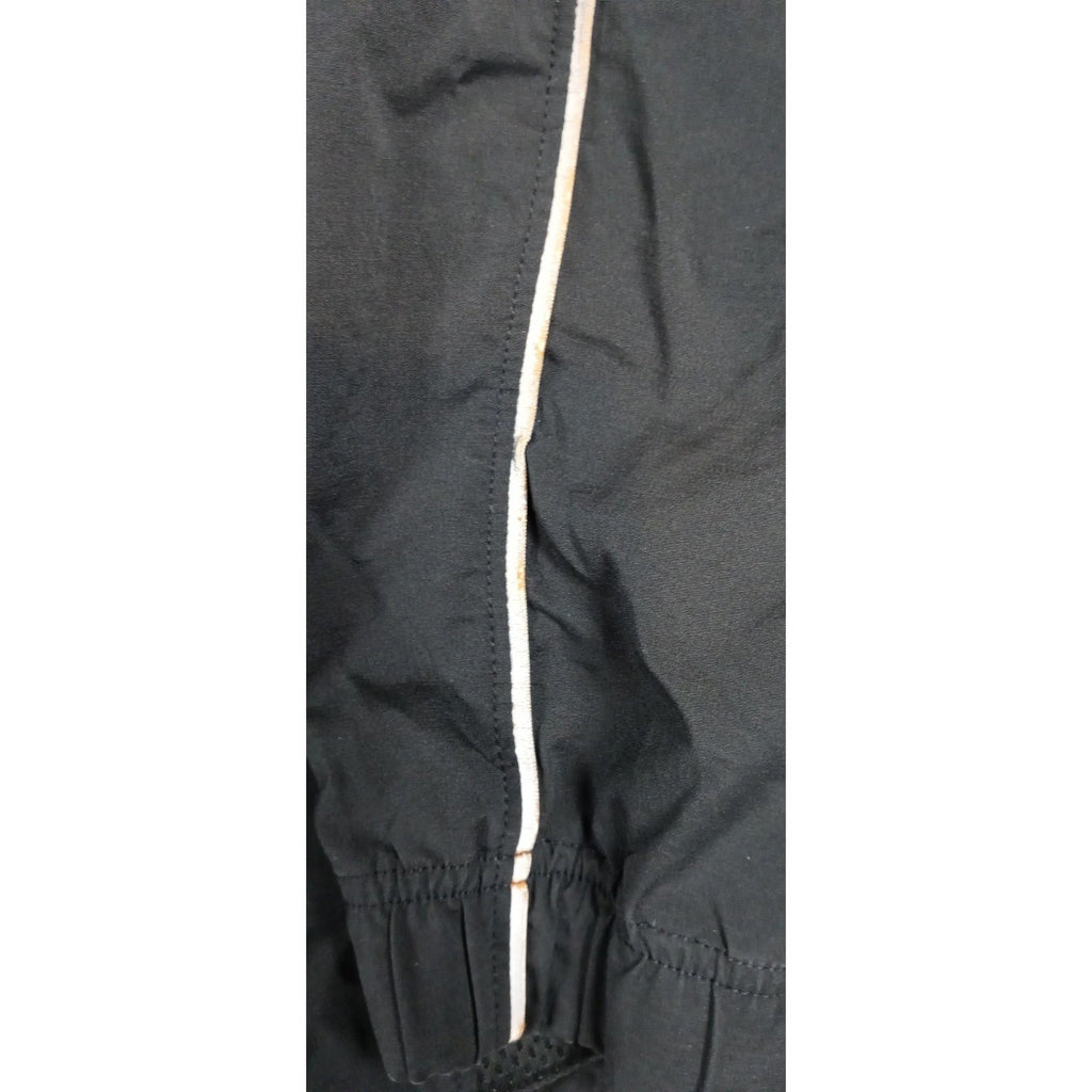 Jordan Black Track Jacket Reflective Stripe Full Zip Men's Medium Athletic