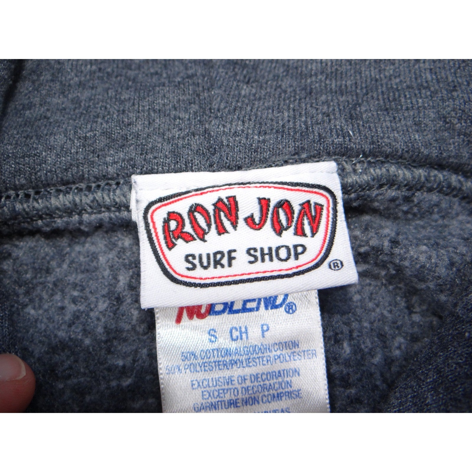 Ron Jon Surf Shop Ft Myers Hoodie Gray Pullover Size S Rainbow Logo