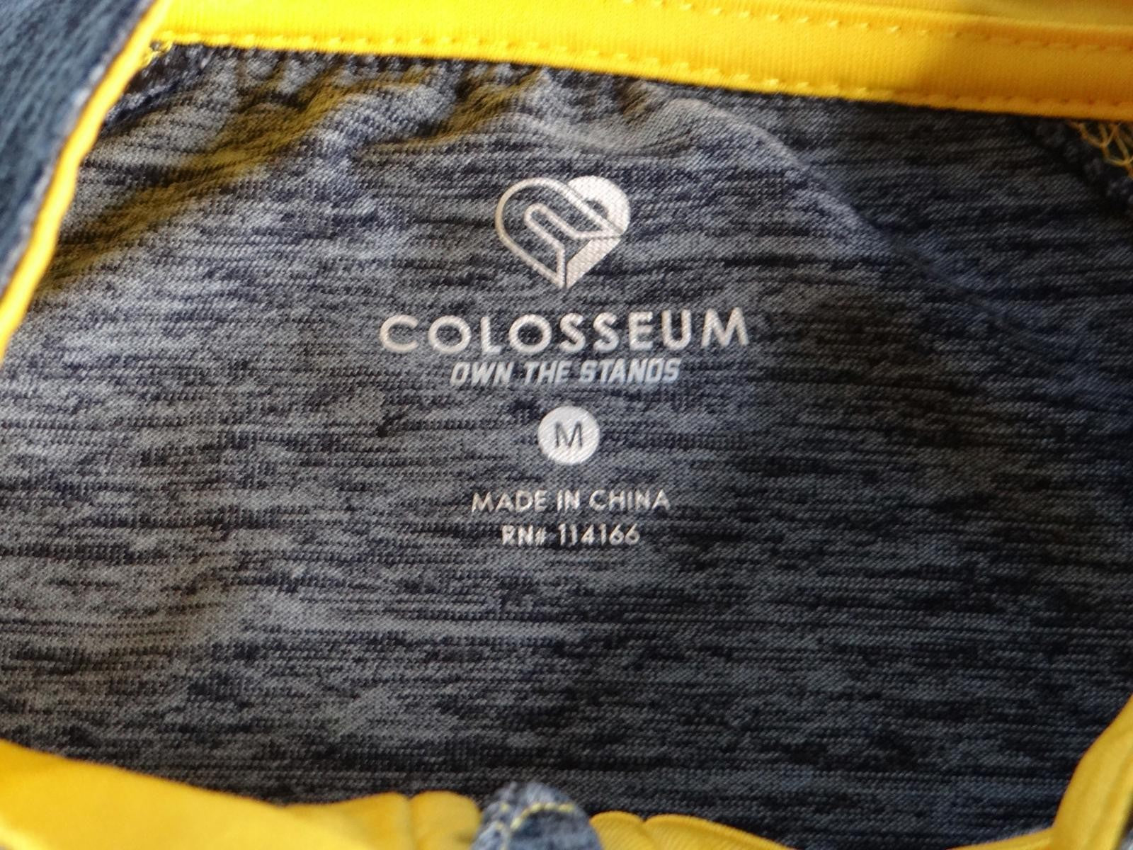 Colosseum Michigan Half-Zip Pullover - Navy & Yellow