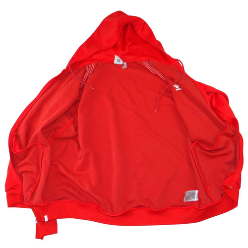 Adidas Originals Mens 2XL Red Track Jacket Hoodie 3-Stripes Trefoil
