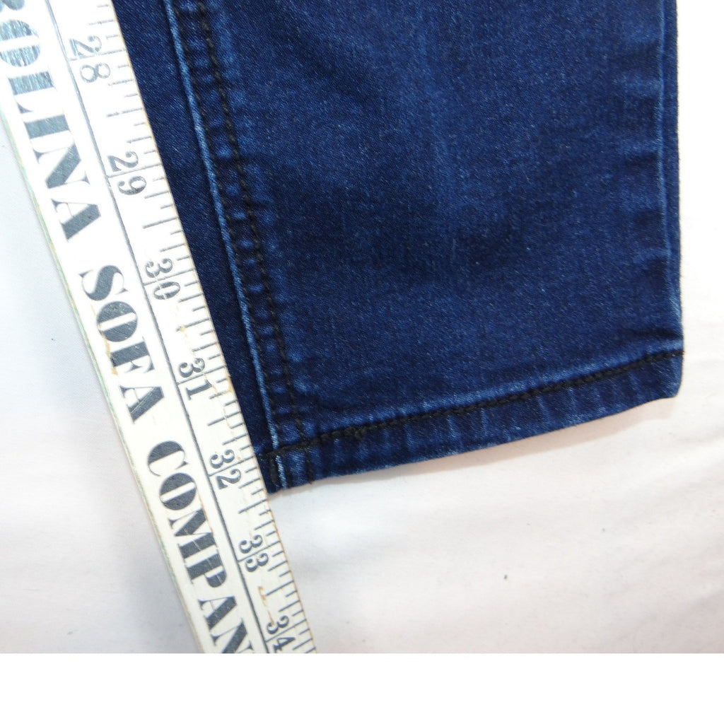 Indigo Blue Maternity Jeans Dark Wash Stretchy Full Panel Skinny Leg Size M/L