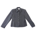 Jones New York Womens Black Button Front Tailored Blazer Jacket Size 10