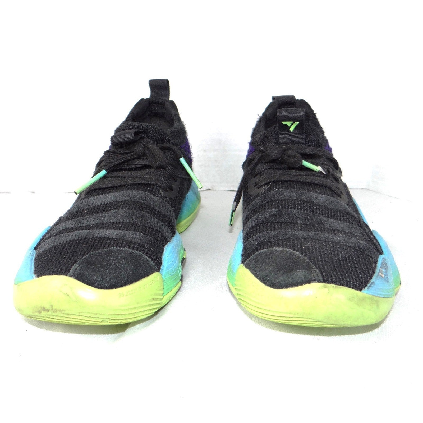 Adidas Trae Young 2.0 Mens 5.5 Basketball Shoes Black Purple Neon