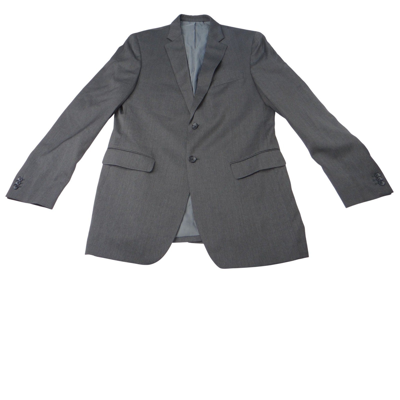 Banana Republic Modern Fit 42L Charcoal Grey Wool Blend Suit Jacket Blazer