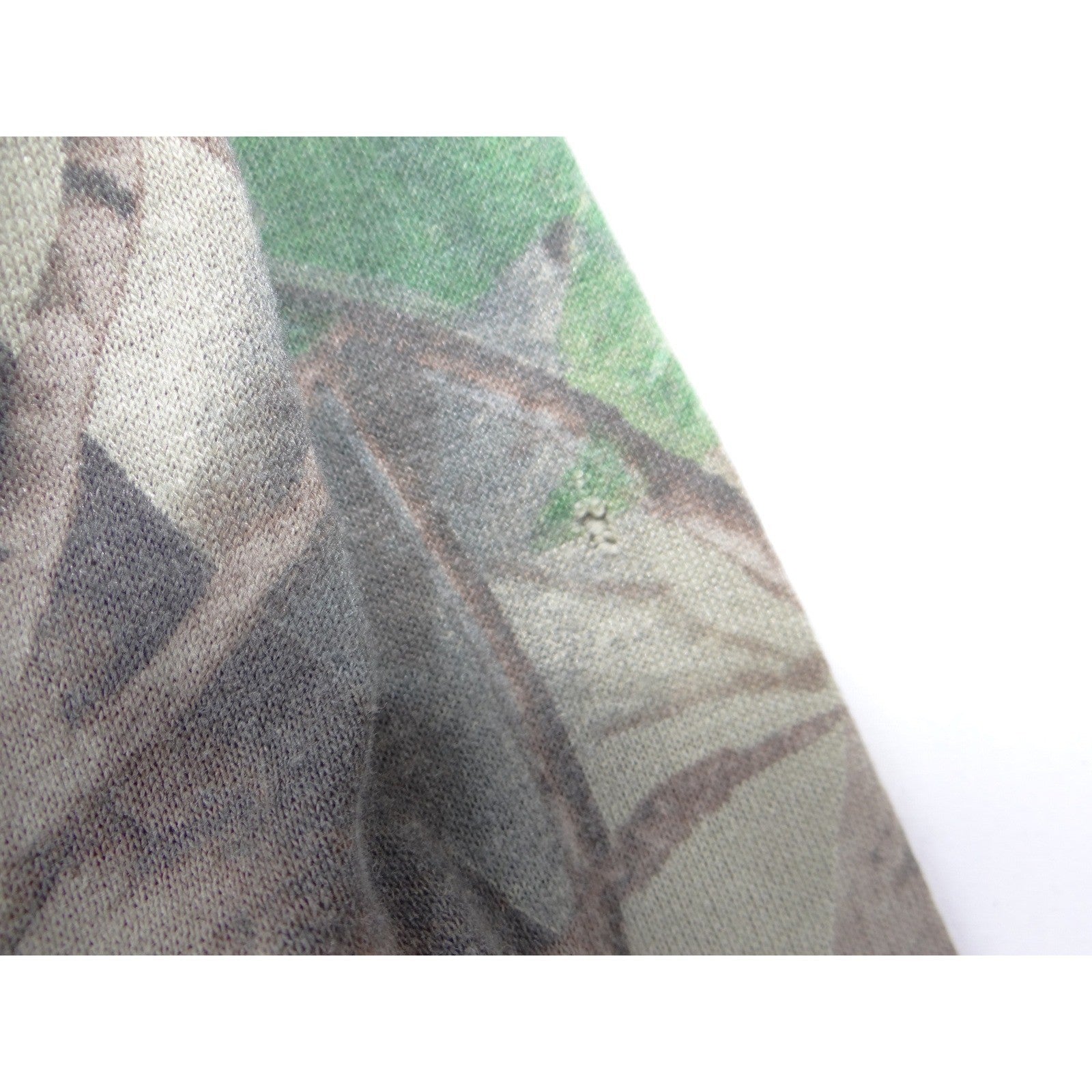 VTG Walls Realtree Hardwoods Camo Full Zip Hoodie Mens Brown Green Camouflage